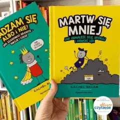 Okładki książek "Zgadzam się albo nie!" i "Martw się mniej" zachęcają do pracy nad sobą. To jak recenzja książki bez mojej zgody, ale z pozytywnym przesłaniem.