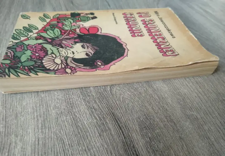 Okładka książki "Po słonecznej stronie" M. Jaworczakowej. Kto jest autorem książki? Oto jest Kasia, która uwielbia czytać.