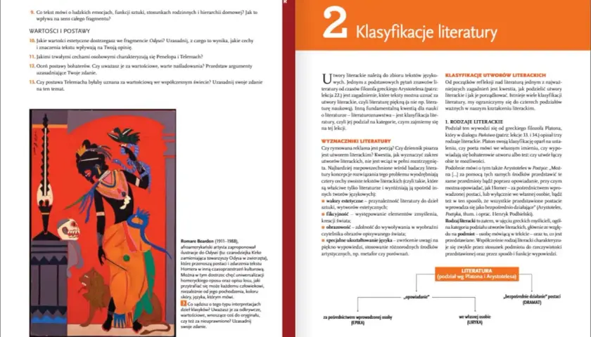 Ilustracja Romare'a Beardena do Odysei: czarodziejka Kirke z wężami i zwierzętami.