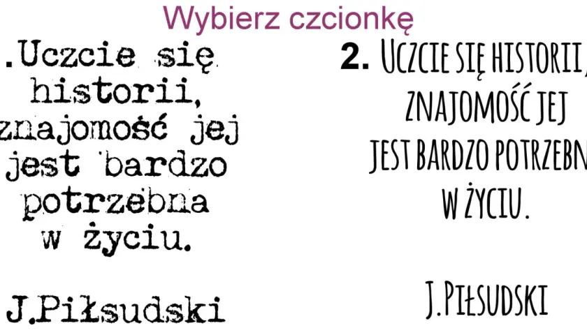 Piłsudski cytaty: naród który nie zna historii, nie ma przyszłości. Poznaj mądrość przodków.